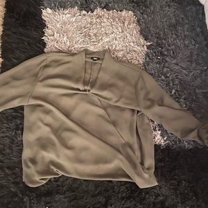 Light weight, fabric cross for a deep v neck